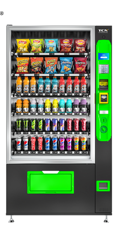 Máquina expendedora MK VEN 001 H5, Mitad snacks y mitad bebidas heladas