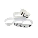 Brazaletes Blancos de Identificación para Adulto 1” x 11”