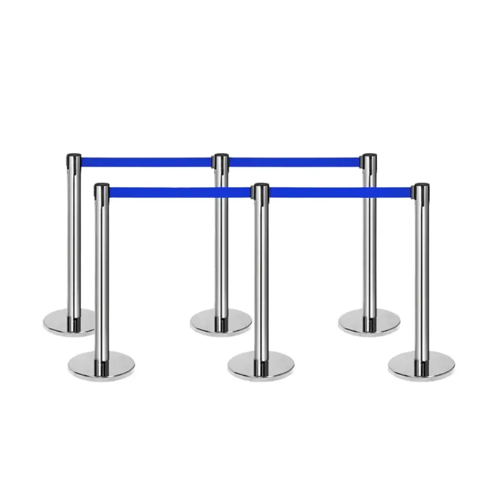 Cinta Azul Retráctil de Repuesto para Postes Separadores de Fila - TS-BLT-B