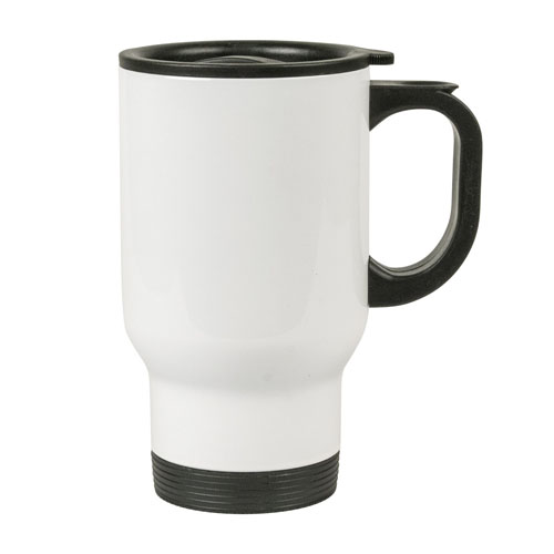 Jarra Viajera Metálica para Sublimar McKAKO 14 oz (Blanca)