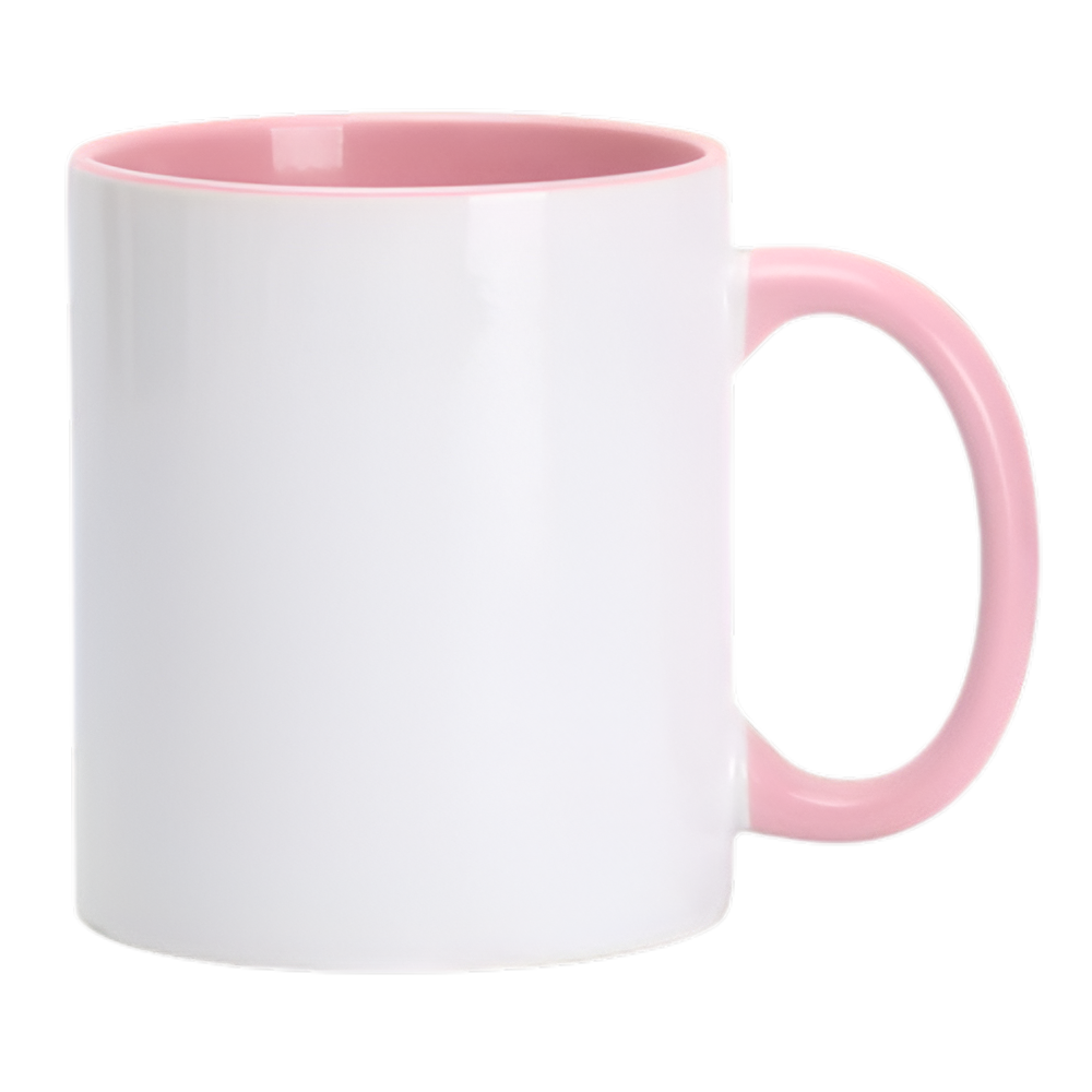 Taza McKAKO 11oz fondo & oreja color rosado