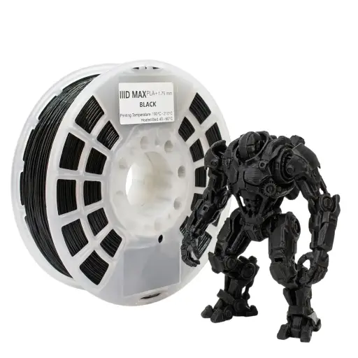 [700512752533] Filamento PLA IIID MAX Negro Black 1.75 mm para Impresión 3D