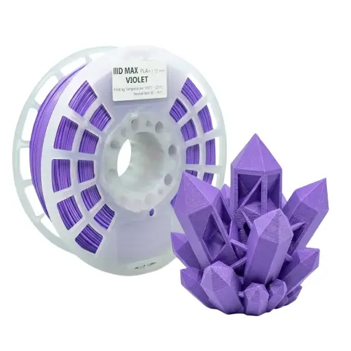 [700512752632] Filamento PLA Morado Violet 1.75mm IIID MAX Premium para Impresión 3D