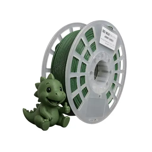 [700512752526] Filamento PLA IIID MAX color army green verde militar 1.75 mm en carrete para impresion 3D