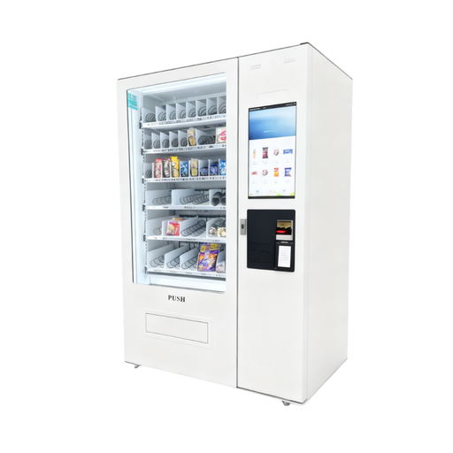 [ZG-S800-10C(V22)] Máquina Expendedora de Snacks con Pantalla Táctil 21.5” – Acepta Tarjeta y Pago en Efectivo