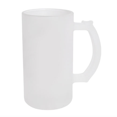 [SFS-MG24] Jarra cervecera de vidrio frosted satinado de 16 oz para sublimar
