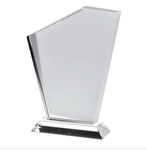 [SFS-C07] Reconocimiento de Vidrio para Sublimación Triangular 195 × 140 × 20 mm | Placa de Cristal Personalizable