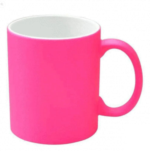 [SFS-MG78-RR] Taza Color Neón de Cerámica (11 oz), Rosa